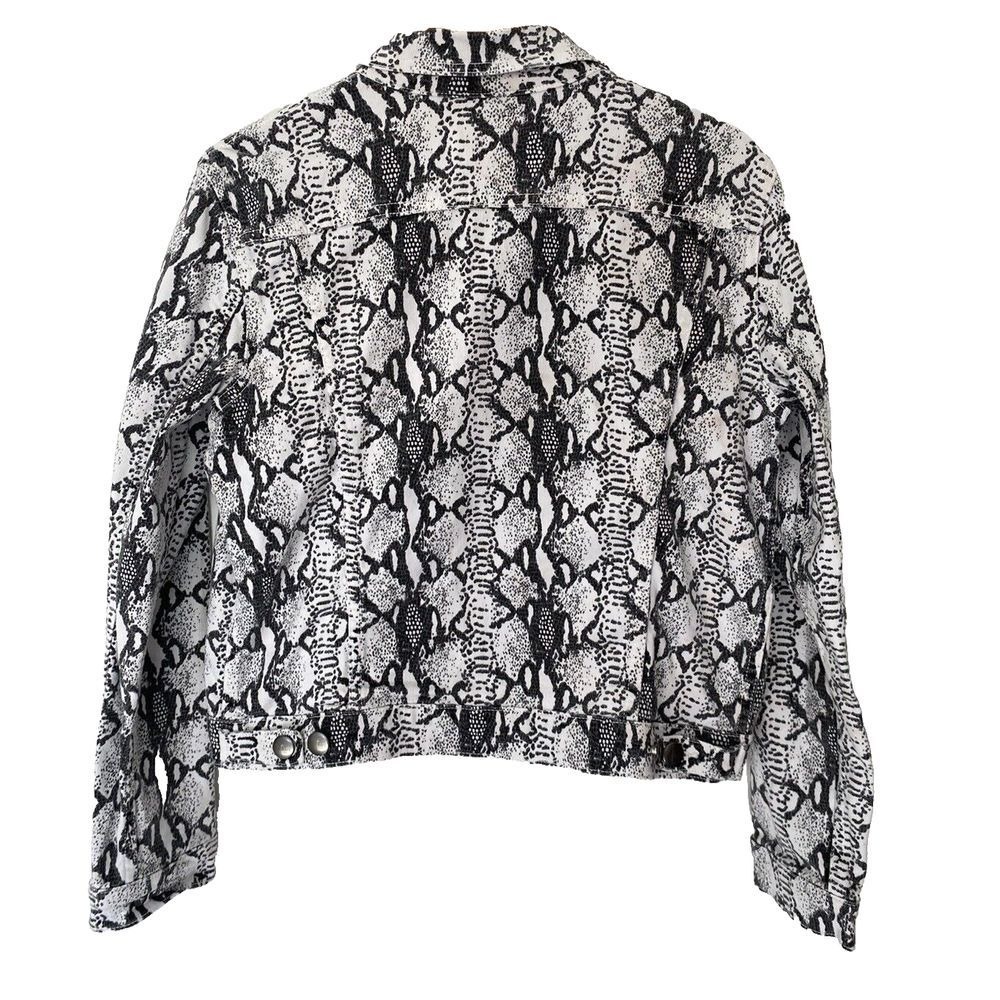 Frame Jacket Small Gris Multi Python Animal Print… - image 3